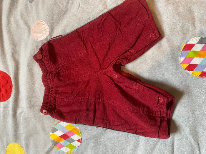 Pantalon velours bordeaux bien doublé pour hiver - photo numéro 7