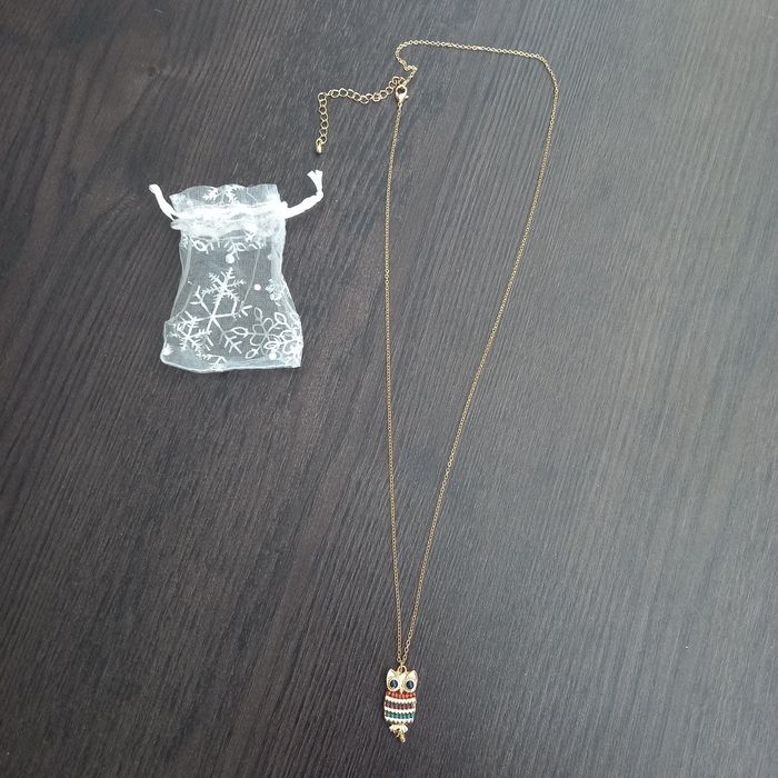Chaîne + pendentif "hibou"