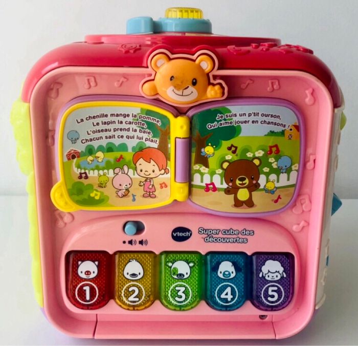 Super cube des découvertes rose Vtech