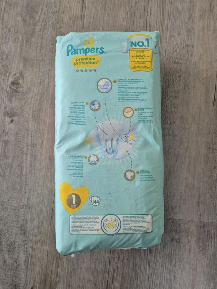 44 couches Pampers taille 1 - photo numéro 2
