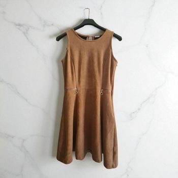 Robe patineuse marron en suédine | Pimkie | XS