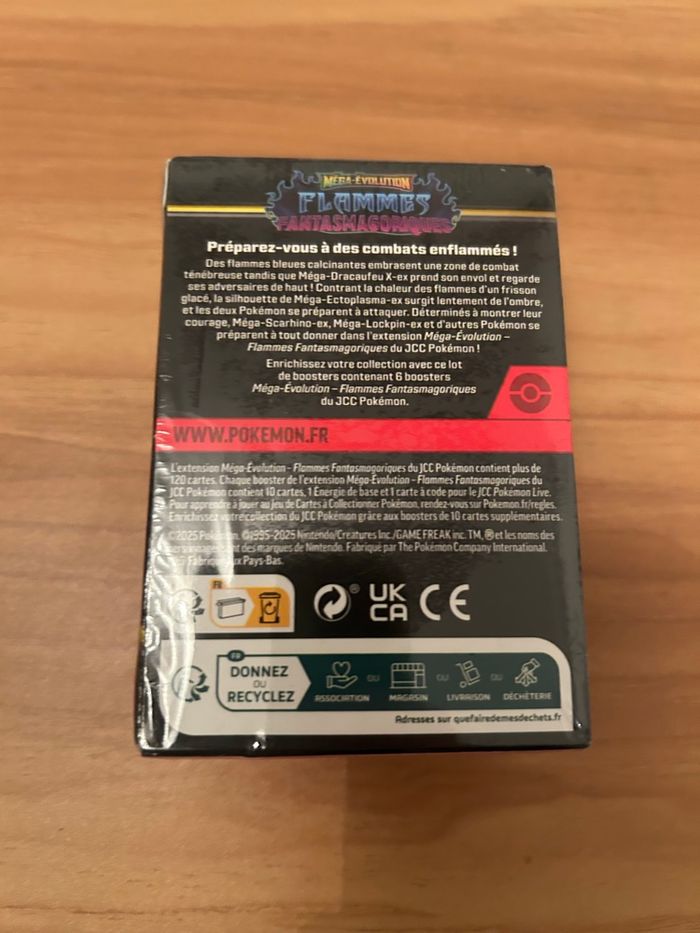 Pokémon – Lot de 6 Boosters Flammes Fantasmagoriques – Neuf Scellé - photo numéro 2