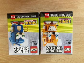 lot LEGO 40627 Sonic the Hedgehog + 40628 Tails BrickHeadz – Neufs, Scellés