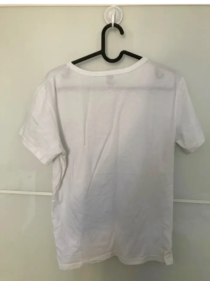 T-shirt blanc motif rose - photo numéro 8