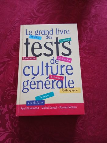 Livre le grand livre des tests de culture generale
