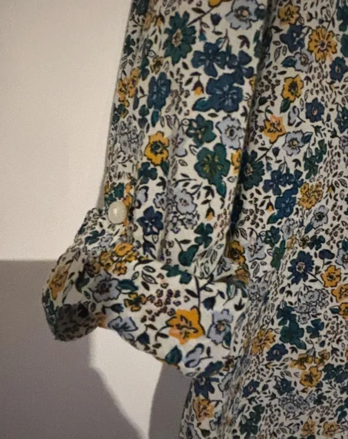 Chemise fleurie Camaïeu - T38 - photo numéro 2