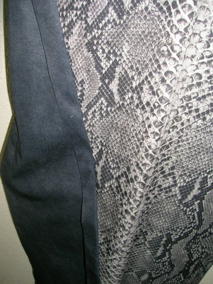 vintage tunique portefeuille motif serpent taille L - photo numéro 4