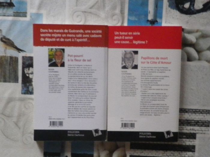 2 thrillers de Roger Coupannec Papillons de mort sur la Côte d'Amour et Pot-Pourri à la fleur de sel - photo numéro 2