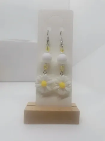 Paire de boucles d'oreilles "Daisy days"