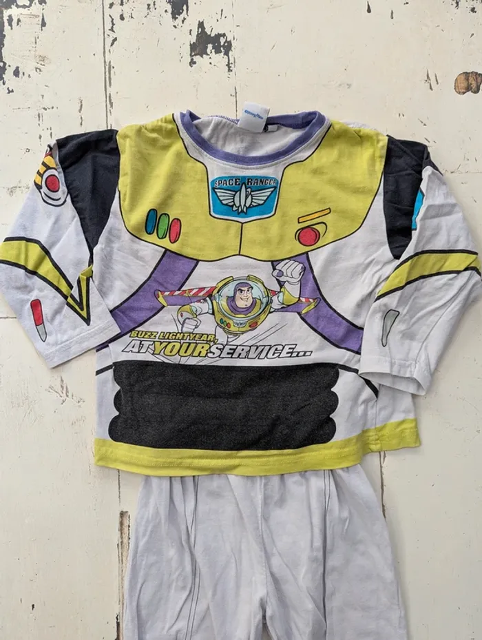 Lot de 3 pyjamas à manches longues Disney Pixar garçon – Buzz l’Éclair & Cars – Taille 4/5 ans - photo numéro 4