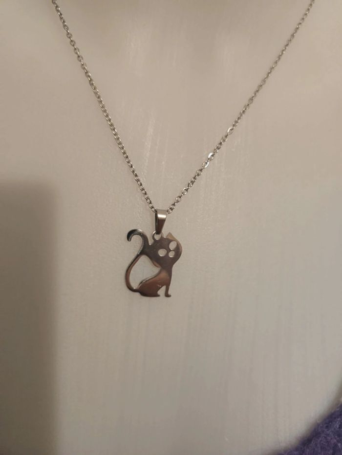 Magnifique collier neuf en acier inoxydable - photo numéro 2