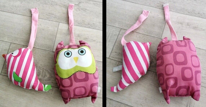 Lot 3 peluches à suspendre dont un avec grelot + livre de bain - photo numéro 5