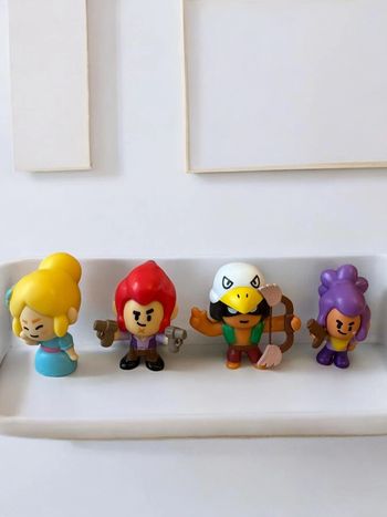 Lot 4 Figurines Brawl Stars 4,5cm – Marque Lansay