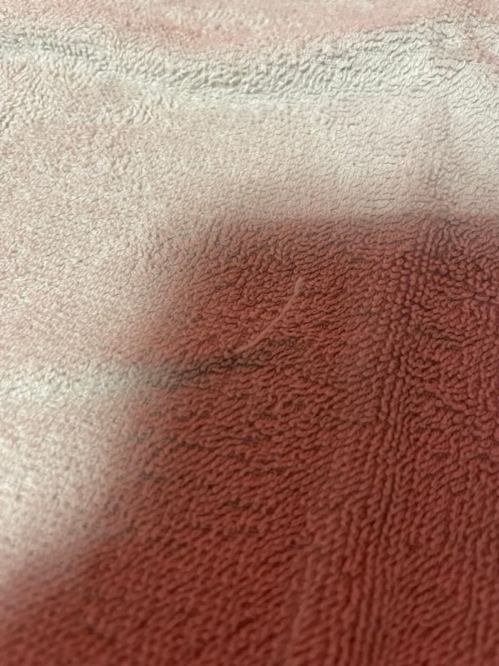 Sortie de bain bébé blanc cassé motif ours – coton éponge