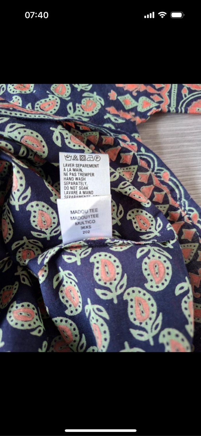 Blouse fluide Antik Batik modèle Madou taille 36 - photo numéro 5