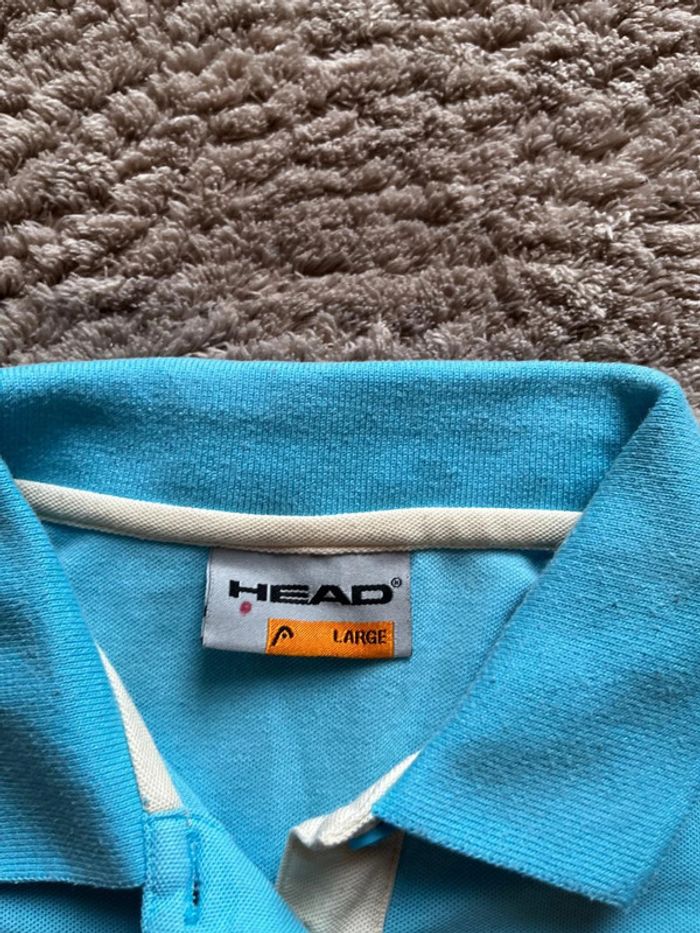 Polo de tennis femme Head. L / bleu ciel /Très bon état - photo numéro 4