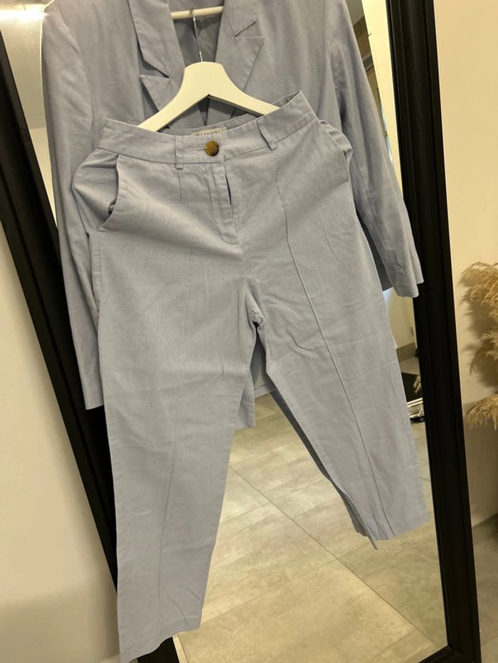 Ensemble tailleur Asos Petite 34/30 bleu ciel - photo numéro 2