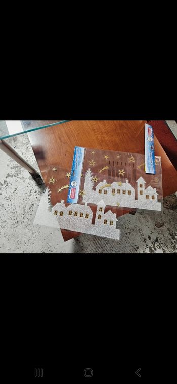 Lot stickers de Noël repositionnables pour vitres