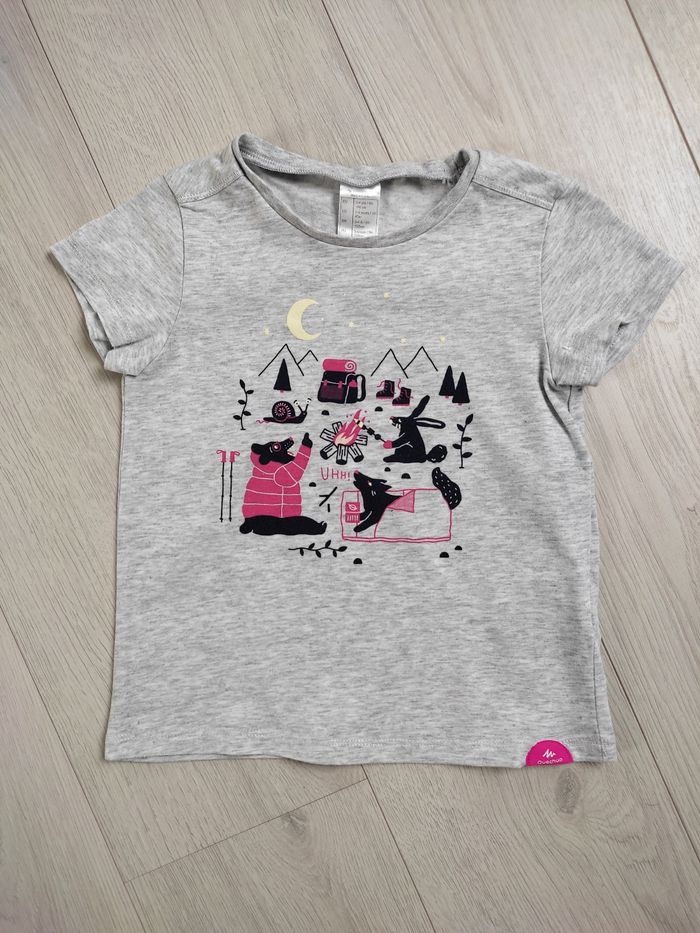 T-shirt gris Quechua 3-4 ans