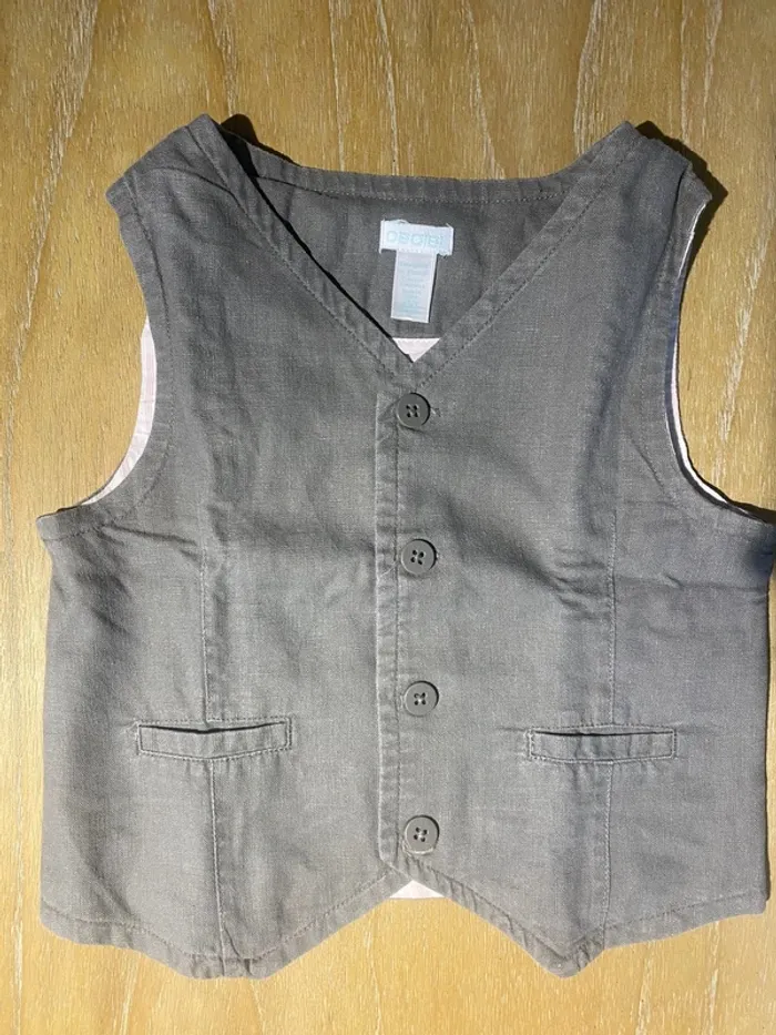 Cardigan gris 3 ans