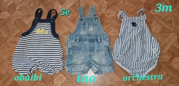 Lot 3salopette été  3mois