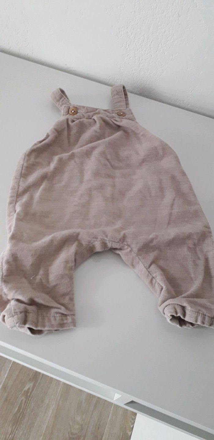 Salopette velours 1 mois