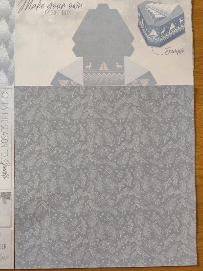 Lot de 8 feuilles scrapbooking Noël enneigé #2 - photo numéro 5