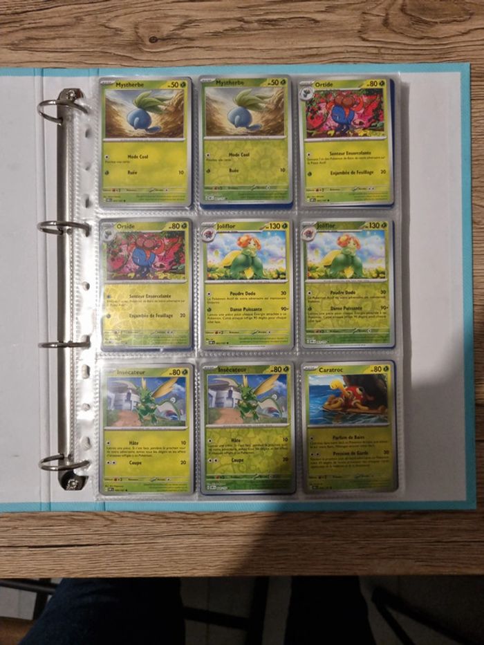 Carte pokémon ev3 flammes obsidiennes commune reverse et holo