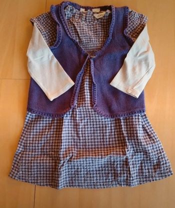 Robe et gilet fille 3 ans