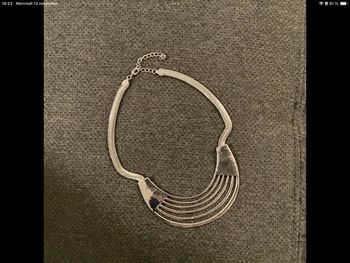 Collier fantaisie argenté