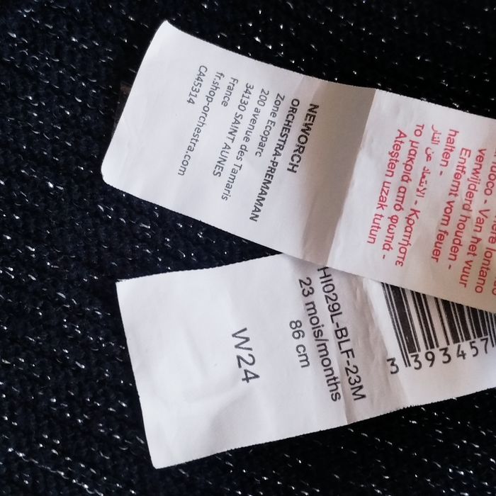 Gilet fille 23 mois Orchestra comme neuf ! - photo numéro 9