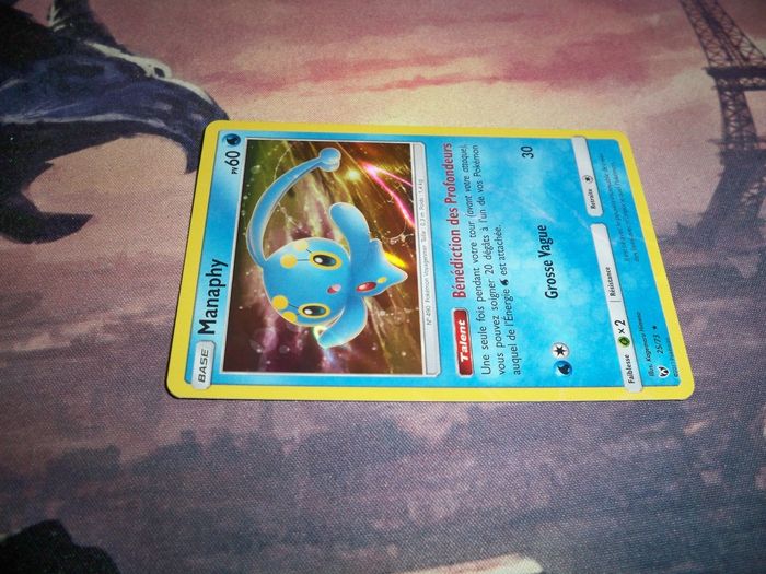 Carte Pokémon - Manaphy SLG 25 - Holo rare brillante VF légendes brillantes - photo numéro 3