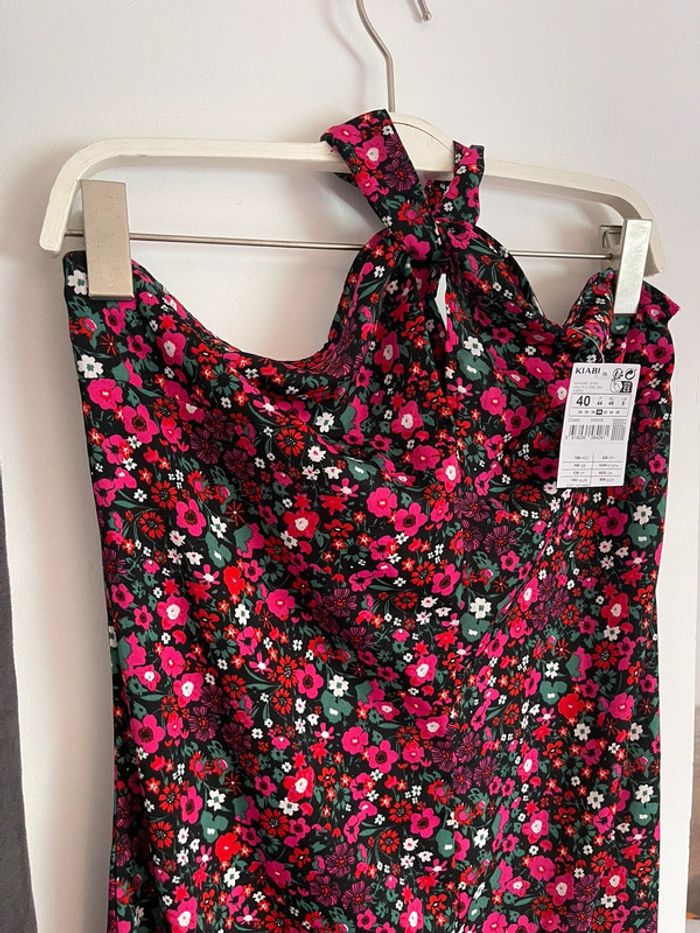 Robe longue fleurie dos nu - photo numéro 2