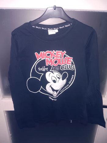Sweat 10 ans Disney Mickey Mouse Club noir enfant