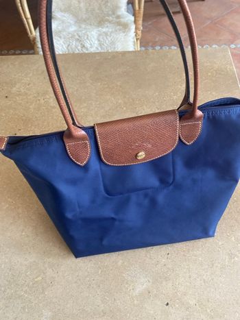Sac  Longchamp pliable M bleu nuit