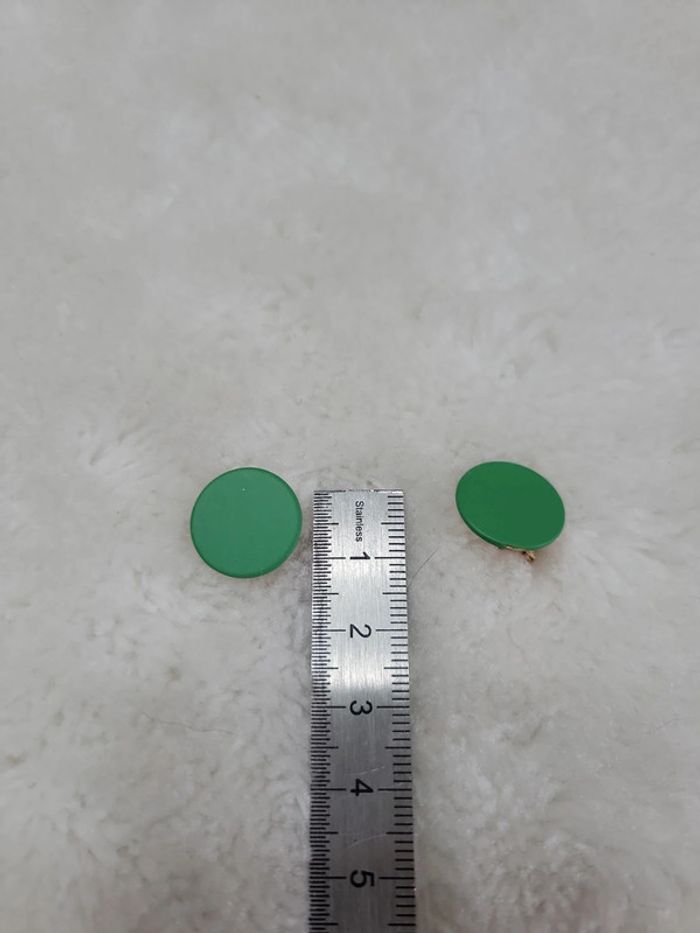 Clips rond vert menthe - photo numéro 4