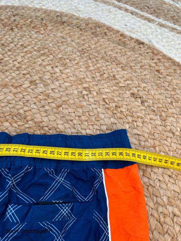 Short de Bain Genuin Marchandise Orange & Marine Homme Taille M | Très Bon État – SM974 - photo numéro 7