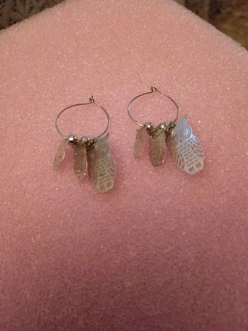 Boucles d'oreilles métal argenté chouettes