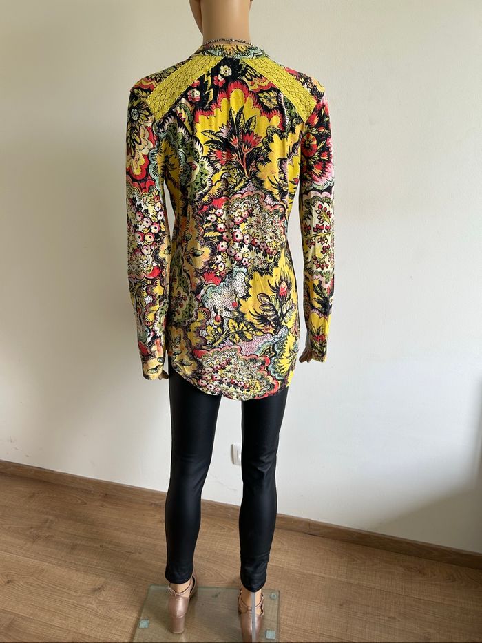 Blouse imprimée à manches longues Desigual taille S bon état - photo numéro 6