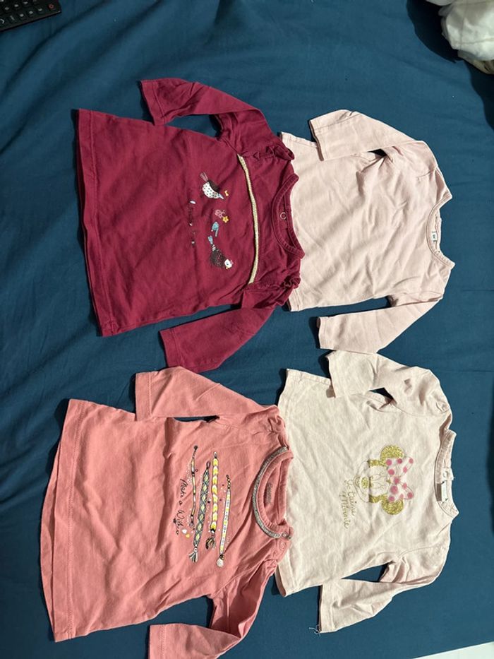 Lot de 4 pulls fins bébé fille T6 mois