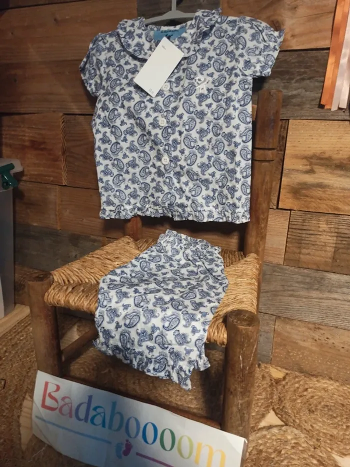 Pyjama Au clair de la lune 12 mois neuf - photo numéro 6