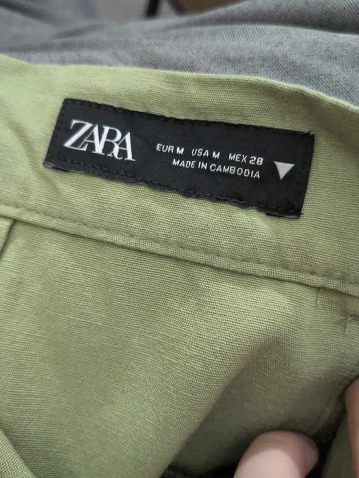 Ensemble Zara – Top blanc & short vert – Taille M - photo numéro 6