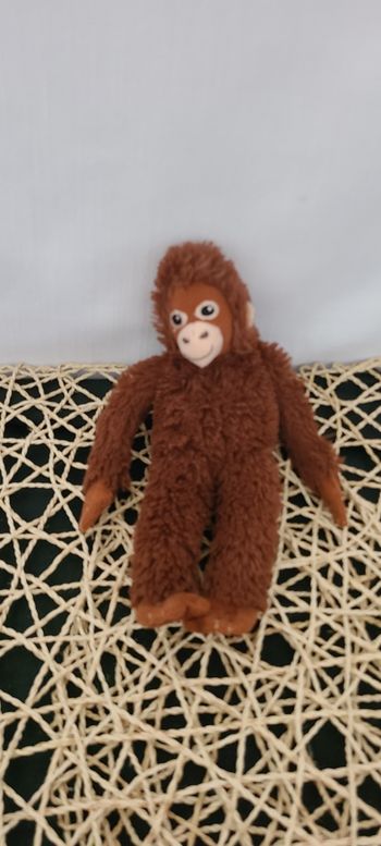 Petit Doudou peluche singe marron IKEA 20 cm