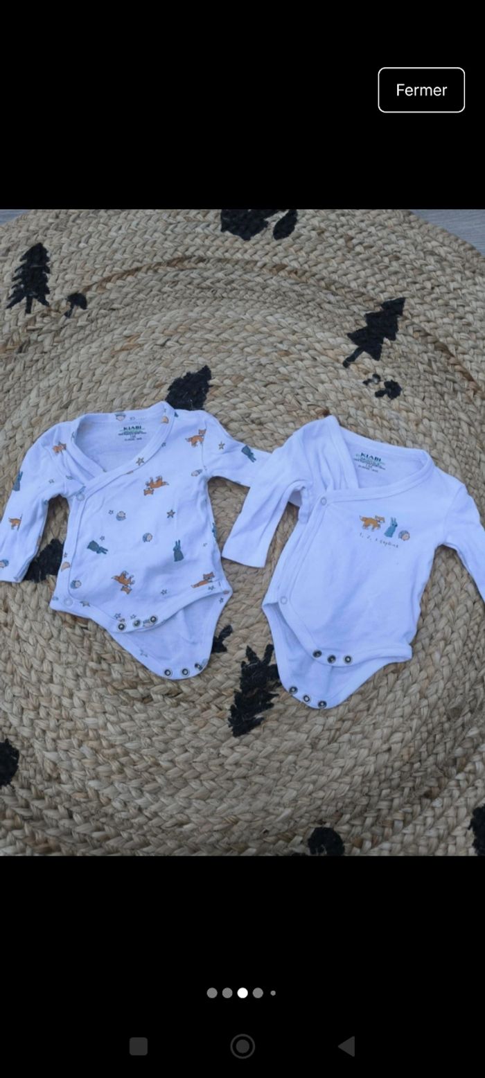 Lot 13 bodys manches longues 1 mois - photo numéro 3