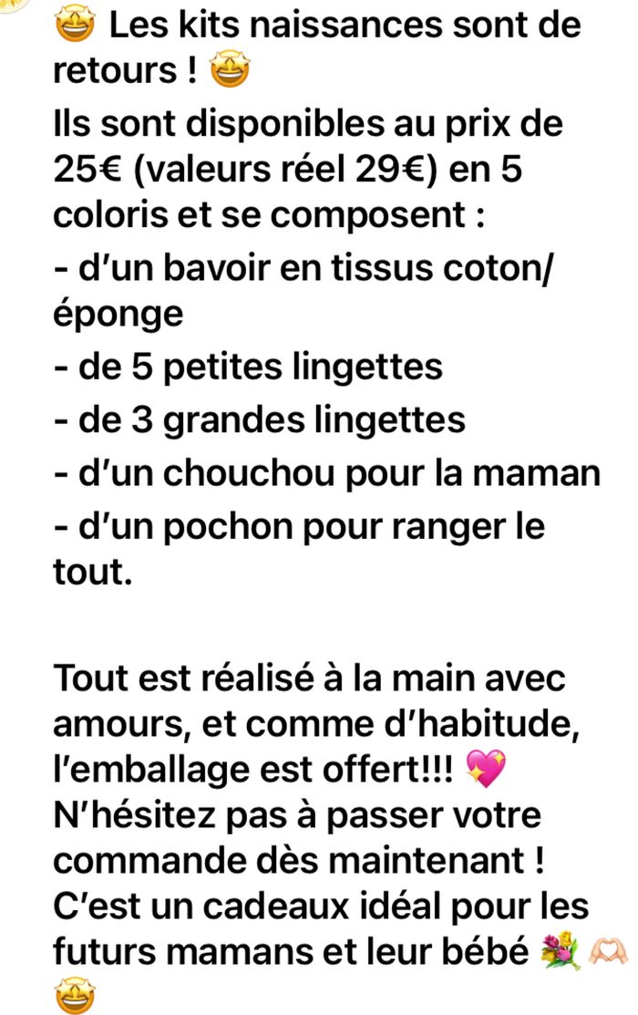 Kit naissance lingettes bavoir chouchou neuf - photo numéro 8