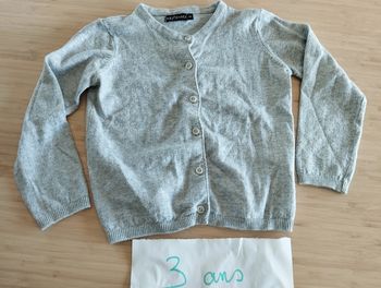 gillet gris 3 ans in extenso