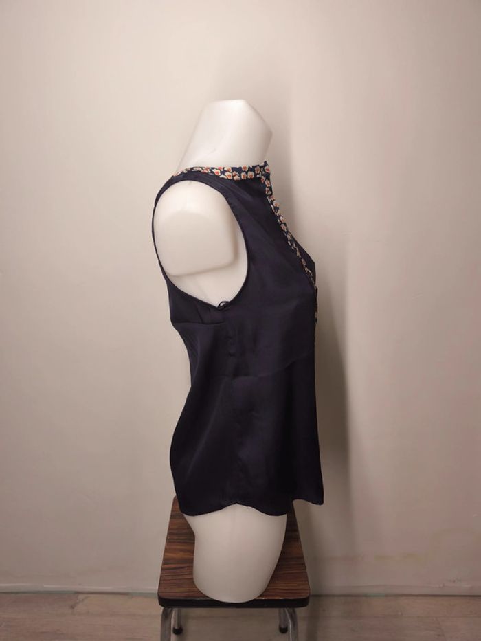 Blouse sans manches Kookai Femme Taille 34 Bleu - photo numéro 4