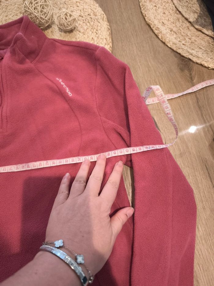 Pull rose Quechua taille M femme - photo numéro 3