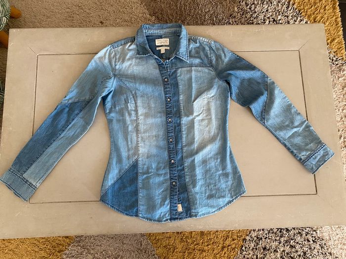 Chemise en jeans Esprit Denim bleue denim taille M - photo numéro 11