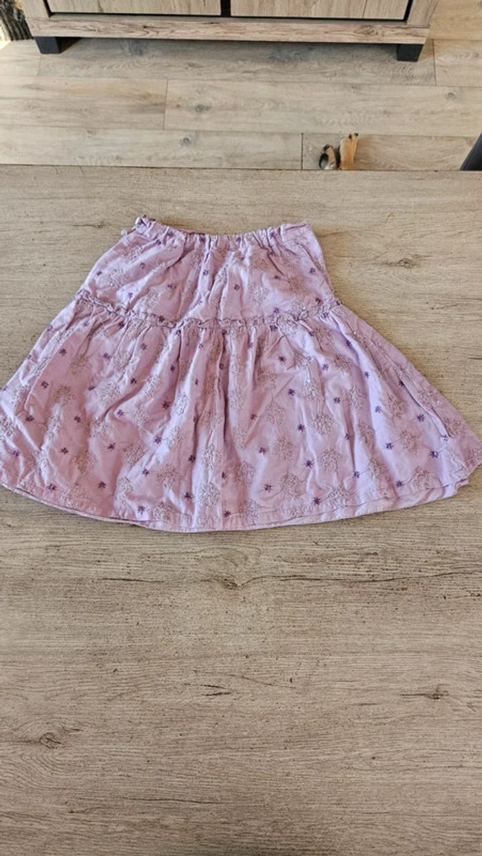 Jupe courte parme avec sequins et broderie, CKS, 10 ans, peu mise - photo numéro 8